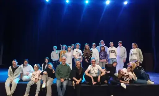 Zdjęcie do Wsp&oacute;lne warsztaty teatralne grup z Drawska Pomorskiego i Połczyna-Zdroju