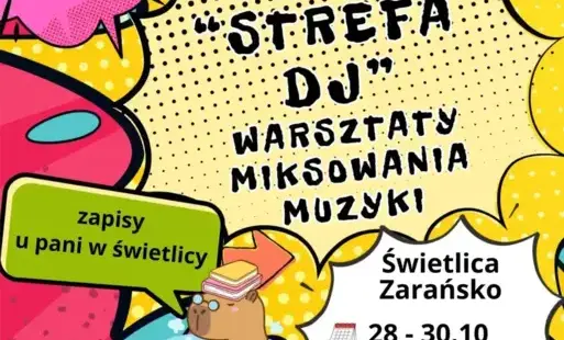 plakat o zapisach na warsztaty