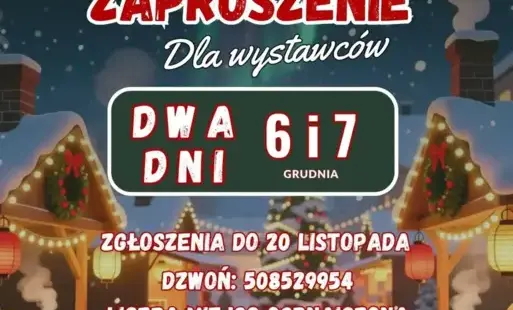 Zdjęcie do Jarmark Bożonarodzeniowy - zaproszenie wystawc&oacute;w